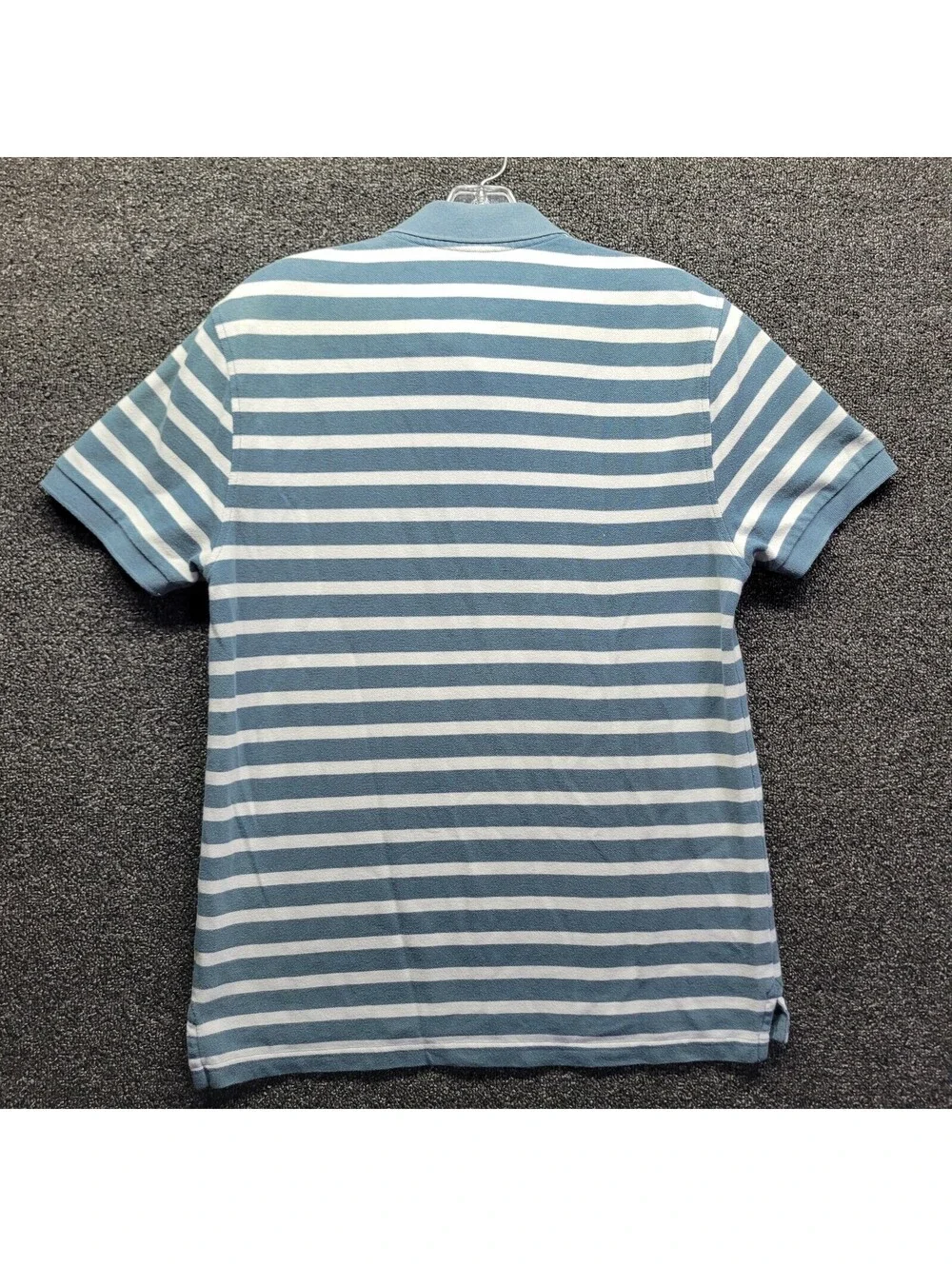 J Crew Men's Sz M Slim Fit Puple Stripe Polo Shirt
